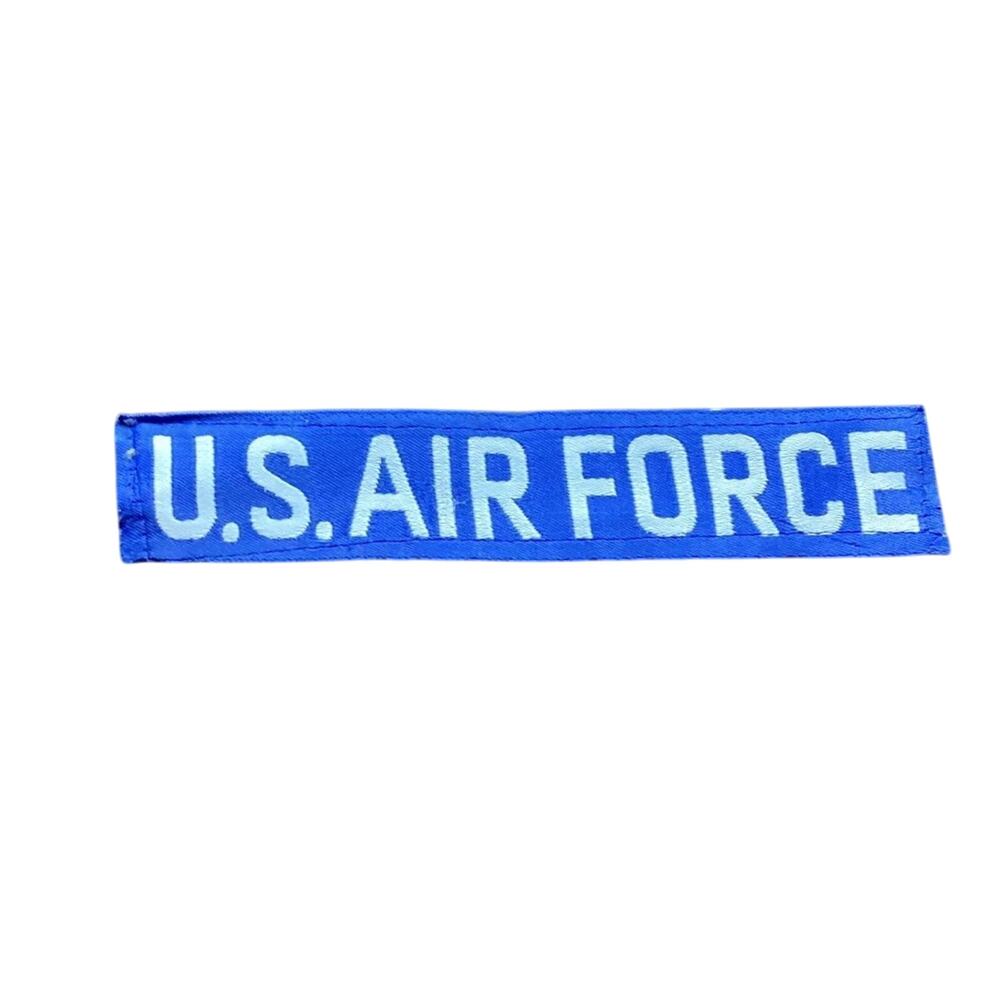 US Air Force Patch - USAF, TAB (WHT/BLU) (Stitched)